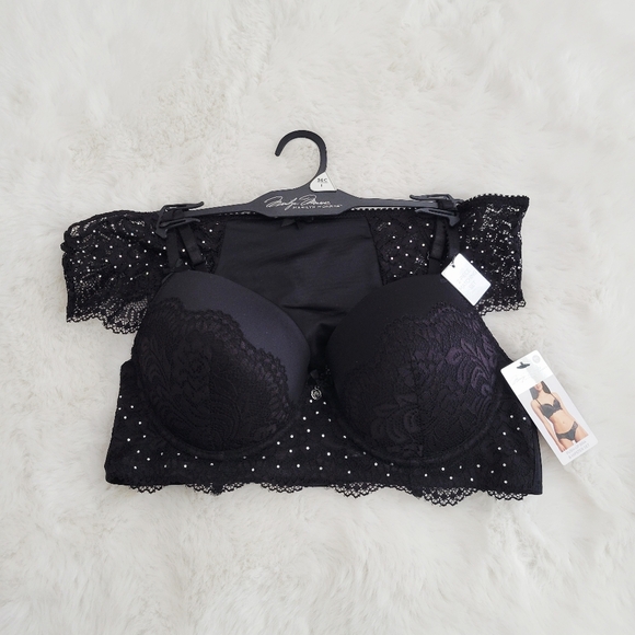 💋MARILYN MONROE PUSH UP BRA & HIPSTER SET SIZE 36C/L - Picture 2 of 9